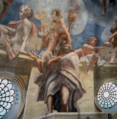 エフェベス、「聖母被昇天」の細部 作： (c.1489 1534) Correggio