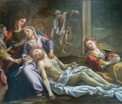 キリストの嘆き 1524年頃 油彩・カンヴァス 作： (c.1489 1534) Correggio