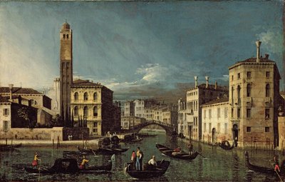 運河のシーン、ヴェネツィア 作： Giovanni Antonio Canal