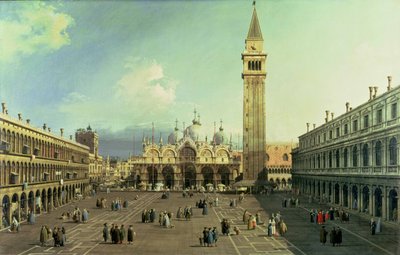 ヴェネツィアサンマルコ広場、1730年〜35年頃 作： Giovanni Antonio Canal