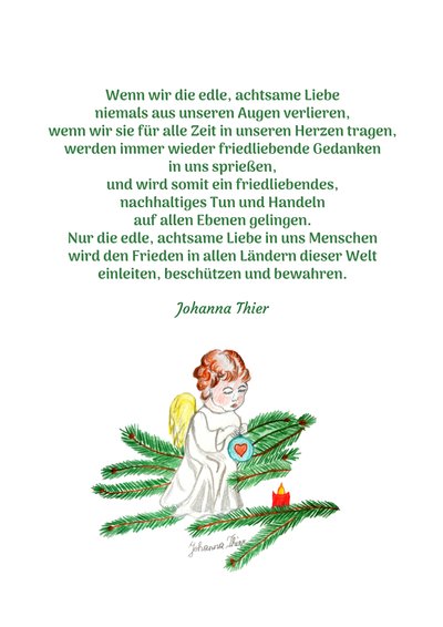 世界平和の守護天使 作： Johanna Thier