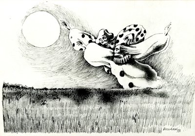 G.C.リカルディ、無題、1973年、紙張り、50x70、イタリア。 作： Gian Carlo Riccardi