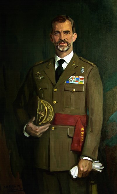 フェリペ6世の肖像 作： Alejandro Cabeza