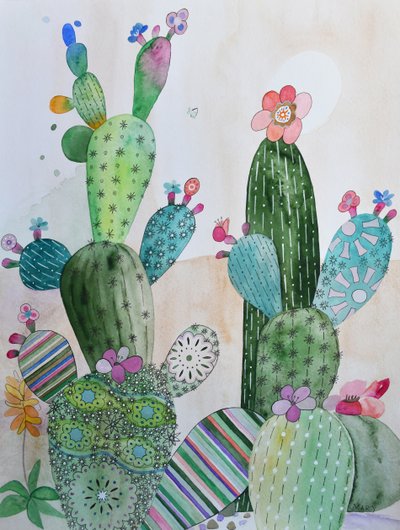 サボテン 作： Marys Watercolors