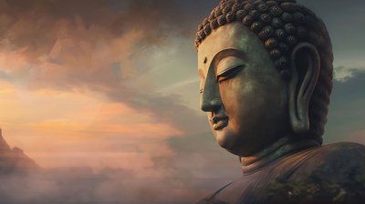 仏像画販売、大きなキャンバスプリント、壁フレームの装飾 作： ファフタリ・アブデラヒム