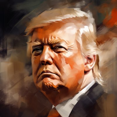 ドナルド・トランプの肖像画、ウォールアート｜オンデマンド印刷 作： ファフタリ・アブデラヒム