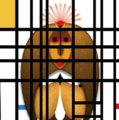 Lockdown (VIII) - (aus der Serie Animal Rationale) 作： Alexander Eibach