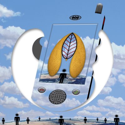 "...seit ein Gespräch wir sind..." (aus der Serie Skyphone) 作： Alexander Eibach
