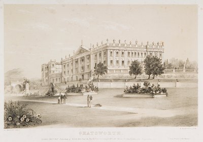 チャッツワース ハウス、ダービーシャー、1839 年 作： 4th Earl of Morton James Douglas