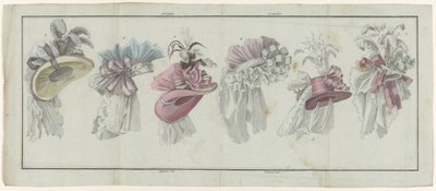 Magasin des Modes Nouvelles Françaises et Anglaises、1787 年 7 月 20 日、25 番目のノート、2 年目、単一の pl。 作： A.B. Duhamel