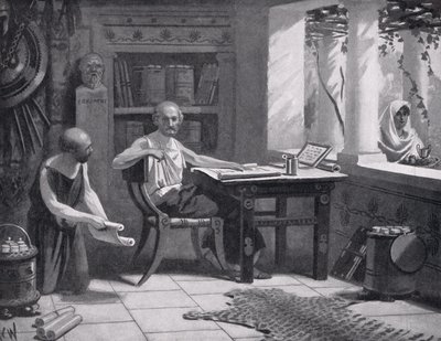 Xenophonが彼の歴史を口述する、「ハッチンソンの国家の歴史」、1915年からの実例 作： A.C. Weatherstone