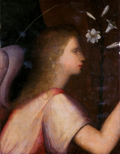 大天使ガブリエル（木のテンペラ） 作： A. 1485 c.1525 Piccinelli