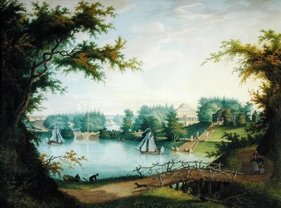 グレートストーンブリッジとマリエンタル階段、1803年 作： A. Bugreyev