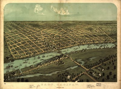 ミシガン州イースト・サギノー、1867年 LOC 80691360 作： A; Chicago Lithographing Co. Ruger