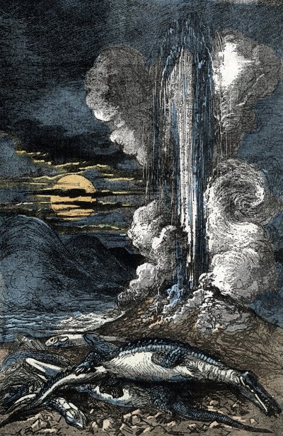 三畳紀の静脈熱水の噴出 作： A. Demarle