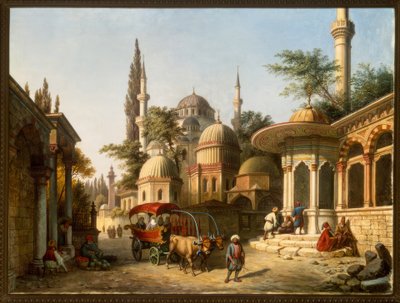 イスタンブールのモスクの風景 作： A. Finke