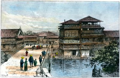 Yebisu Bashi, Osaka, Japan, 1891 作： A. Forsyth