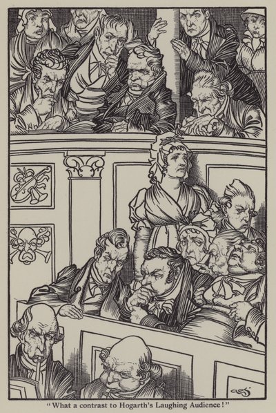 チャールズ・ラムの「The Essays of Elia」のイラスト（リトグラフ 作： A. Garth Jones