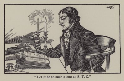 チャールズ・ラムの「The Essays of Elia」のイラスト（リトグラフ版 作： A. Garth Jones