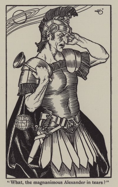 チャールズ・ラムの「The Essays of Elia」のイラスト（リトグラフ 作： A. Garth Jones