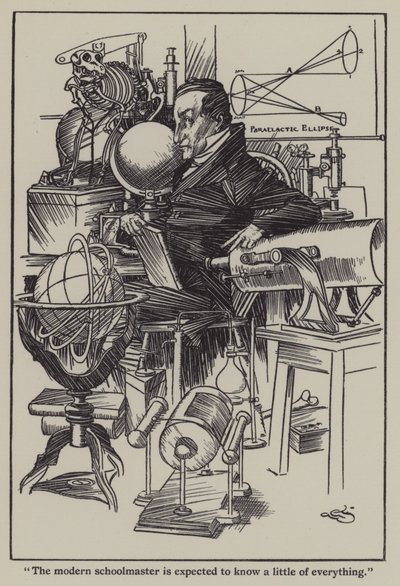 チャールズ・ラムの「The Essays of Elia」のイラスト（リトグラフ版 作： A. Garth Jones