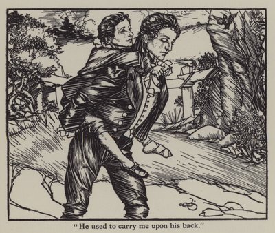 チャールズ・ラムの「The Essays of Elia」のイラスト（リトグラフ版 作： A. Garth Jones