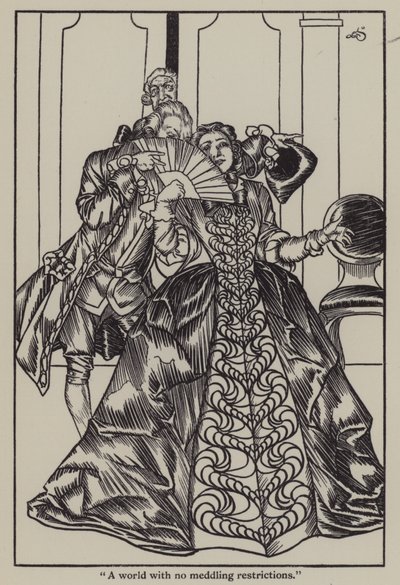 チャールズ・ラムの「The Essays of Elia」のイラスト（リトグラフ版 作： A. Garth Jones