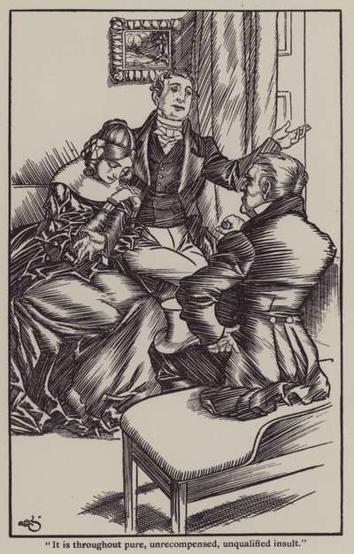 チャールズ・ラムの「The Essays of Elia」のイラスト（リトグラフ版 作： A. Garth Jones
