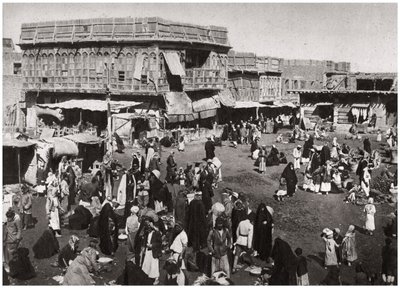 マーケットアルディジャイ市場、バスラ、イラク、1925年。 作： A. Kerim