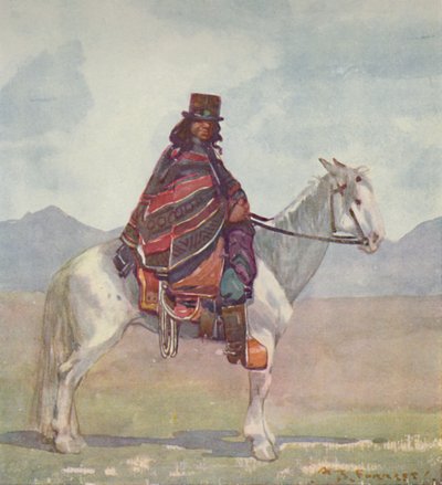 アラウカニアンインディアン、1916年 作： A. S. Forrest