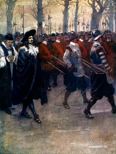 チャールズザキングは、1649年、1905年にロンドンの街を最後に歩きました。 作： A. S. Forrest