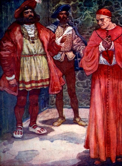 ヘンリーはウォルジーを法廷から遠ざけました、c1529、1905。 作： A. S. Forrest