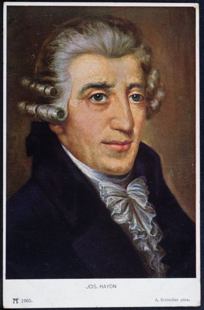 フランツ・ヨーゼフ・ハイドン（1732-1809）の肖像、1905 作： A. Schindler