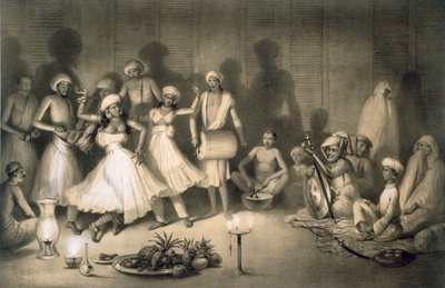 ナウチ娘のダンス、パブ。1858. 作： A. Soltykoff