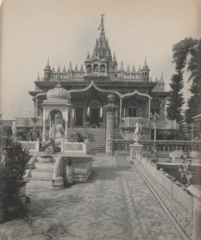 パレシュナート、ジャイナ教寺院、カルカッタ、c。 1890年代。 作： A. W. A. Plâté Studio