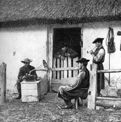 牛飼いの余暇、ハンガリー、1922年。 作： A. W. Cutler