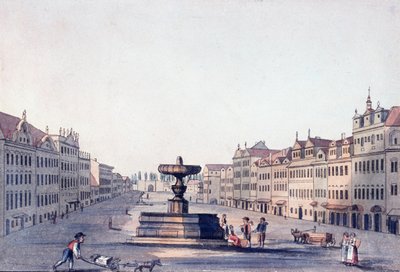 馬市場、1810年頃 作： A. and Berka, Johann Gustav