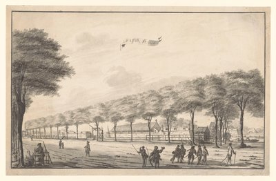 バタビアの Molenvliet の Fort de Waterplaats のビュー 水場（オブジェのタイトル） 作： A. de Nelly (possibly)
