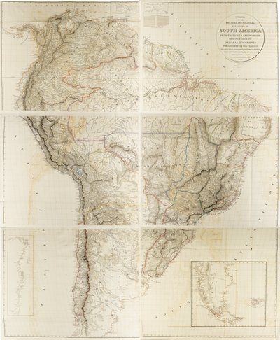 南アメリカの物理的・政治的区分の概要 作： Aaron Arrowsmith
