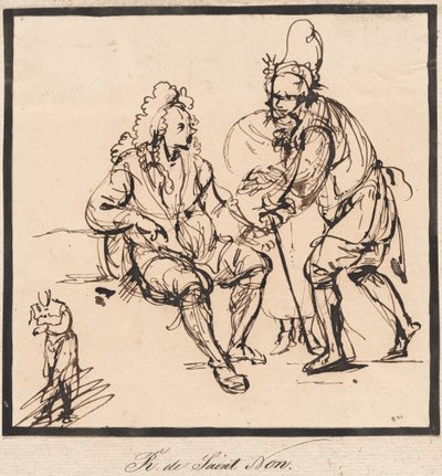 庭師と紳士 作： Abbé de Saint Non Jean Claude Richard