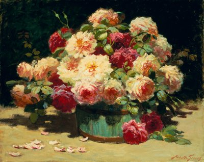 たくさんのバラ (キャンバスに油彩) 作： Abbott Fuller Graves