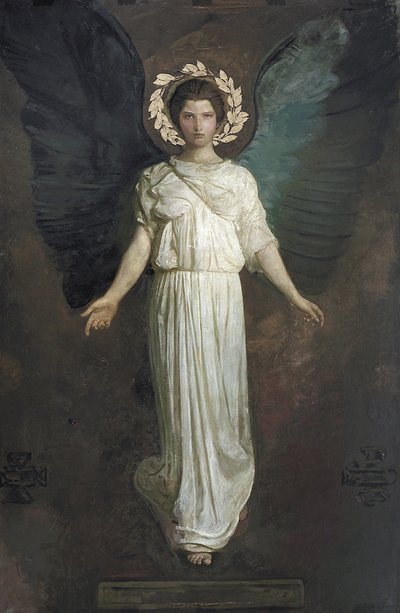 翼のある図、1904-11 作： Abbott Handerson Thayer