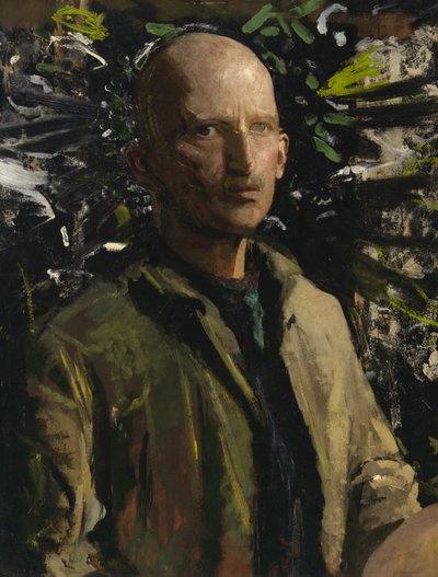 アボット・ハンダーソン・セイヤー、自画像、1920 年。 作： Abbott Handerson Thayer
