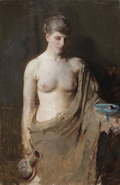 ヘベ、c。 1890年（キャンバスに油彩） 作： Abbott Handerson Thayer