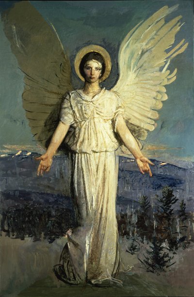 モナドノックエンジェル、1920年から21年 作： Abbott Handerson Thayer