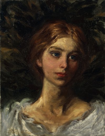 少女の肖像画、 作： Abbott Handerson Thayer