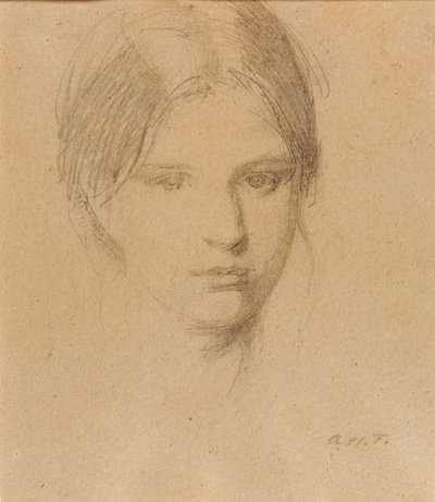 画家の娘メアリーの肖像 作： Abbott Handerson Thayer