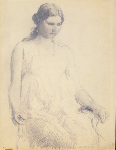 若い女性の研究 作： Abbott Handerson Thayer