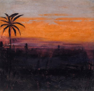 The Sky Simulated by Red Flamingoes, 本「Concealing Coloration in the Animal Kingdom」の研究. 作： Abbott Handerson Thayer