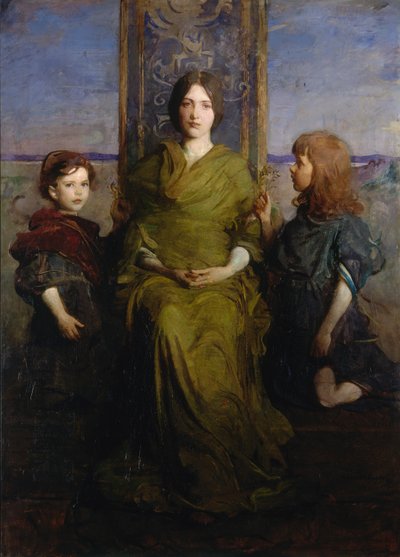処女即位、1891年。 作： Abbott Handerson Thayer